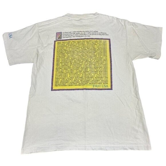 First USA Vintage Murina Mens L Graphic Tee T-Shirt Retro 90's 80s Single Stitch - Picture 1 of 10